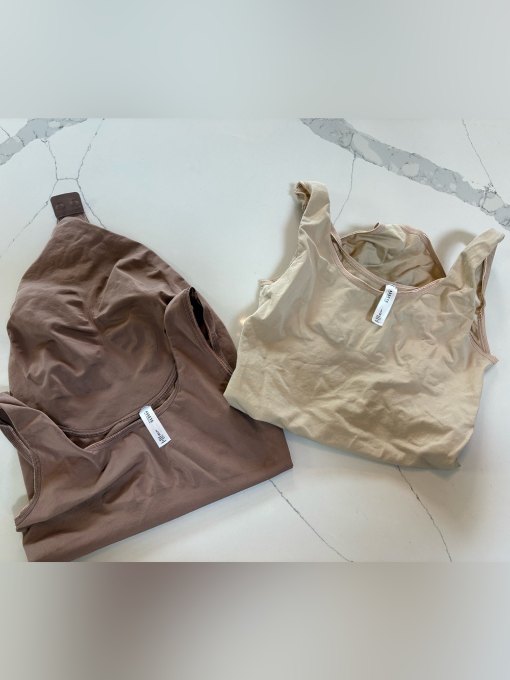 Two Spanx Tank Bodysuits-Large